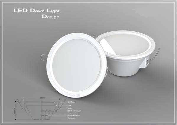 16W LED Down Light LED Lighting & Converter
